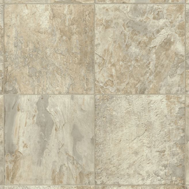 Armstrong FlexStep Value Plus 12' x RL Selur Travertine Icing Baron Vinyl Sheet