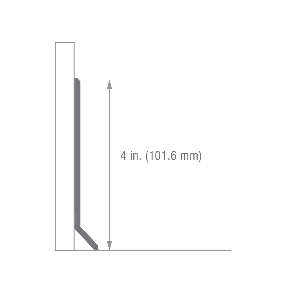 Armstrong Wall Base Cove Roll 4" x 120' Buffalo Hide Rubber Wall Base