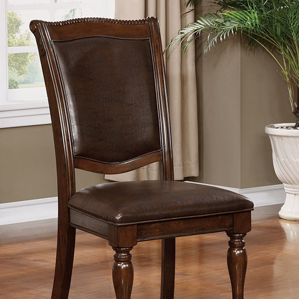 Benzara Alpena Traditional Style Side Chair Set Of 2