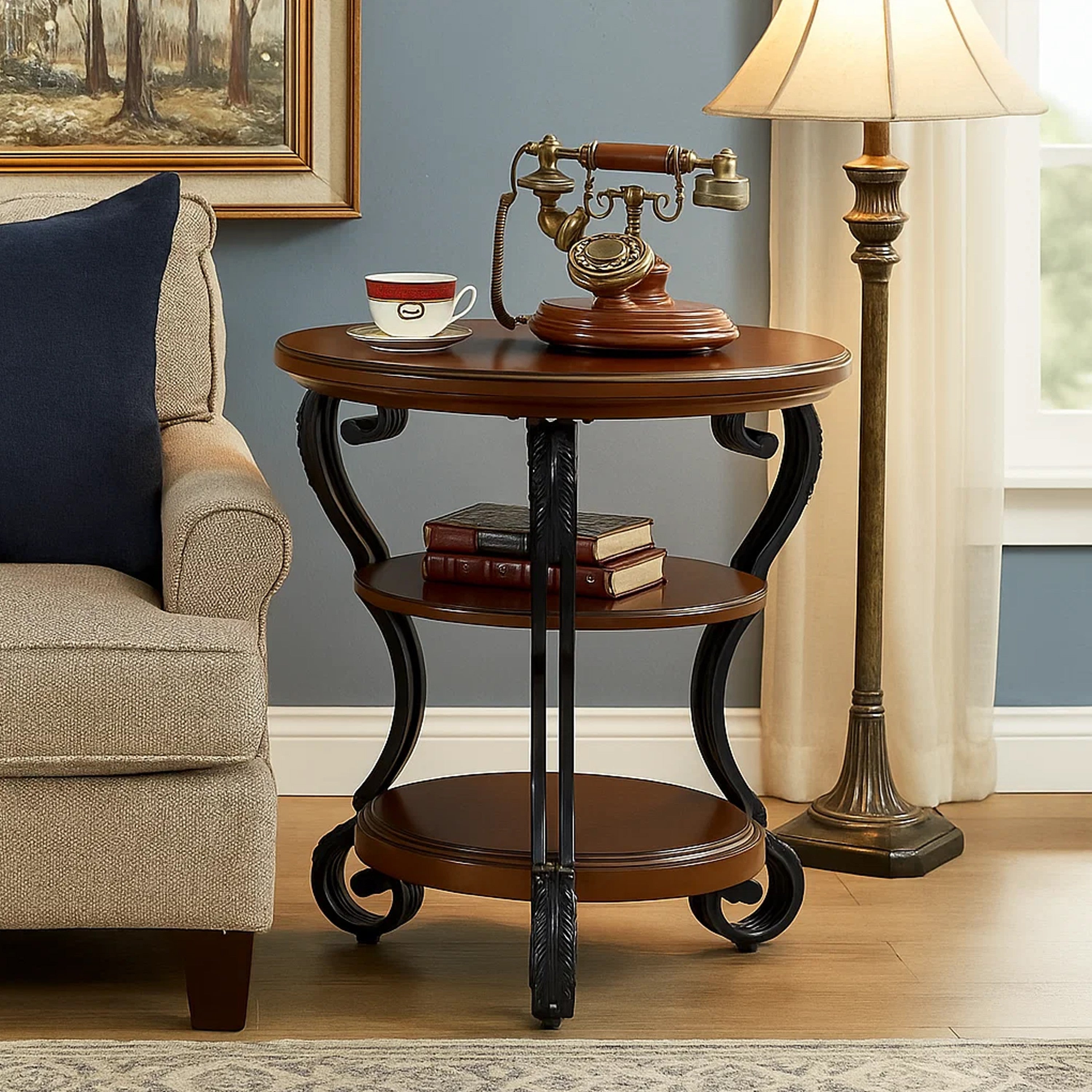 Benzara May Transitional Style Side Table