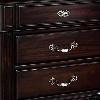Benzara Syracuse Traditional Style Beautiful Nightstand, Dark Walnut