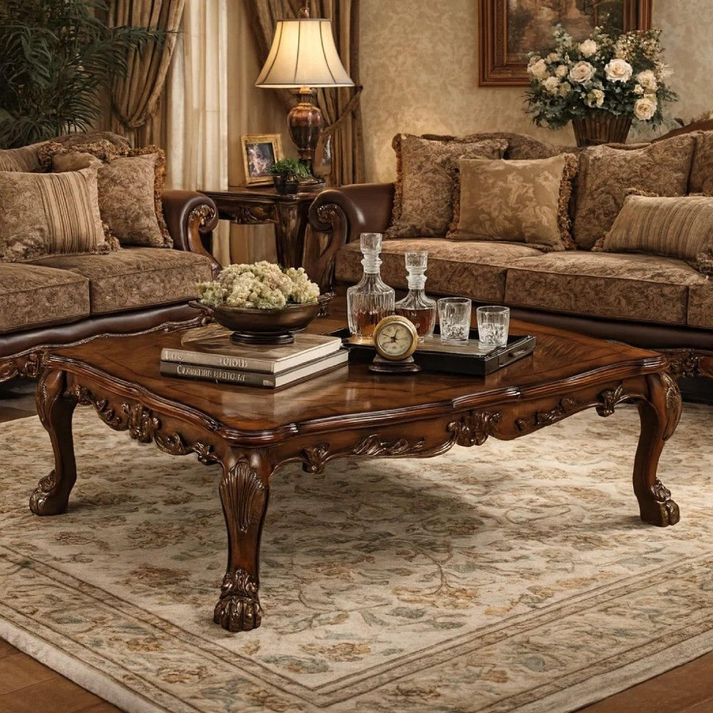 ACME Dresden Coffee Table, Cherry Oak
