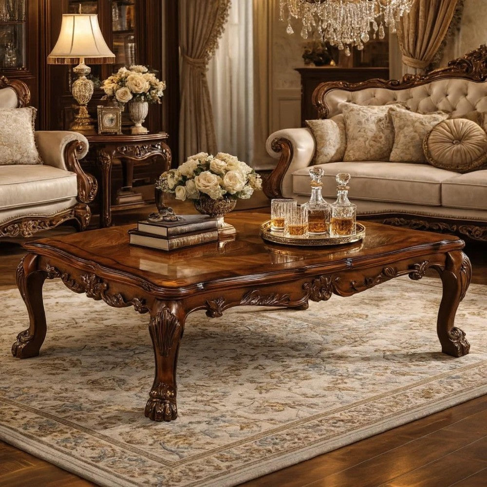 ACME Dresden Coffee Table, Cherry Oak