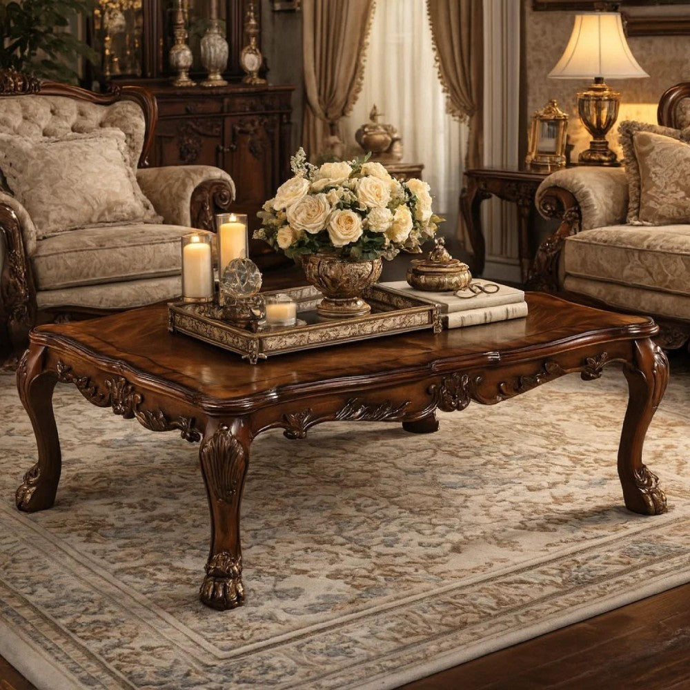 ACME Dresden Coffee Table, Cherry Oak