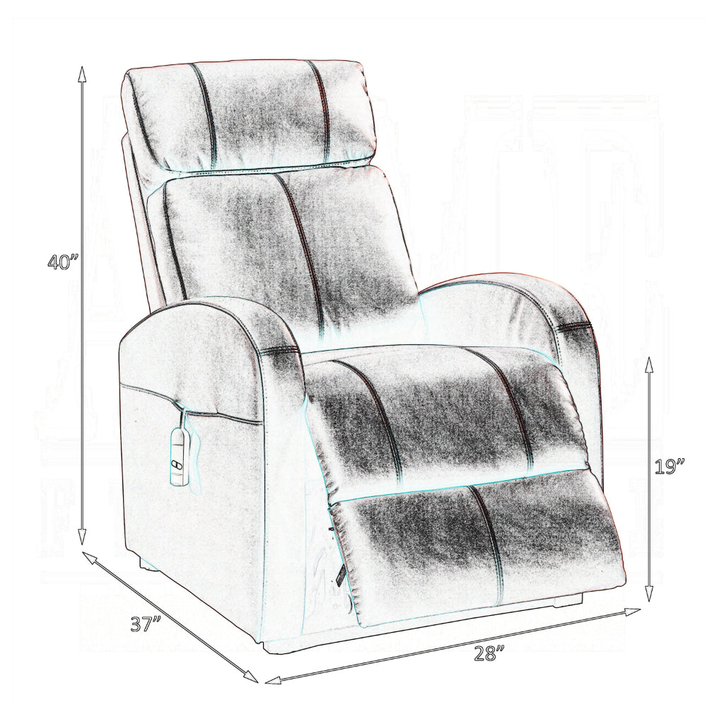ACME Ricardo Recliner with Power Lift, Red