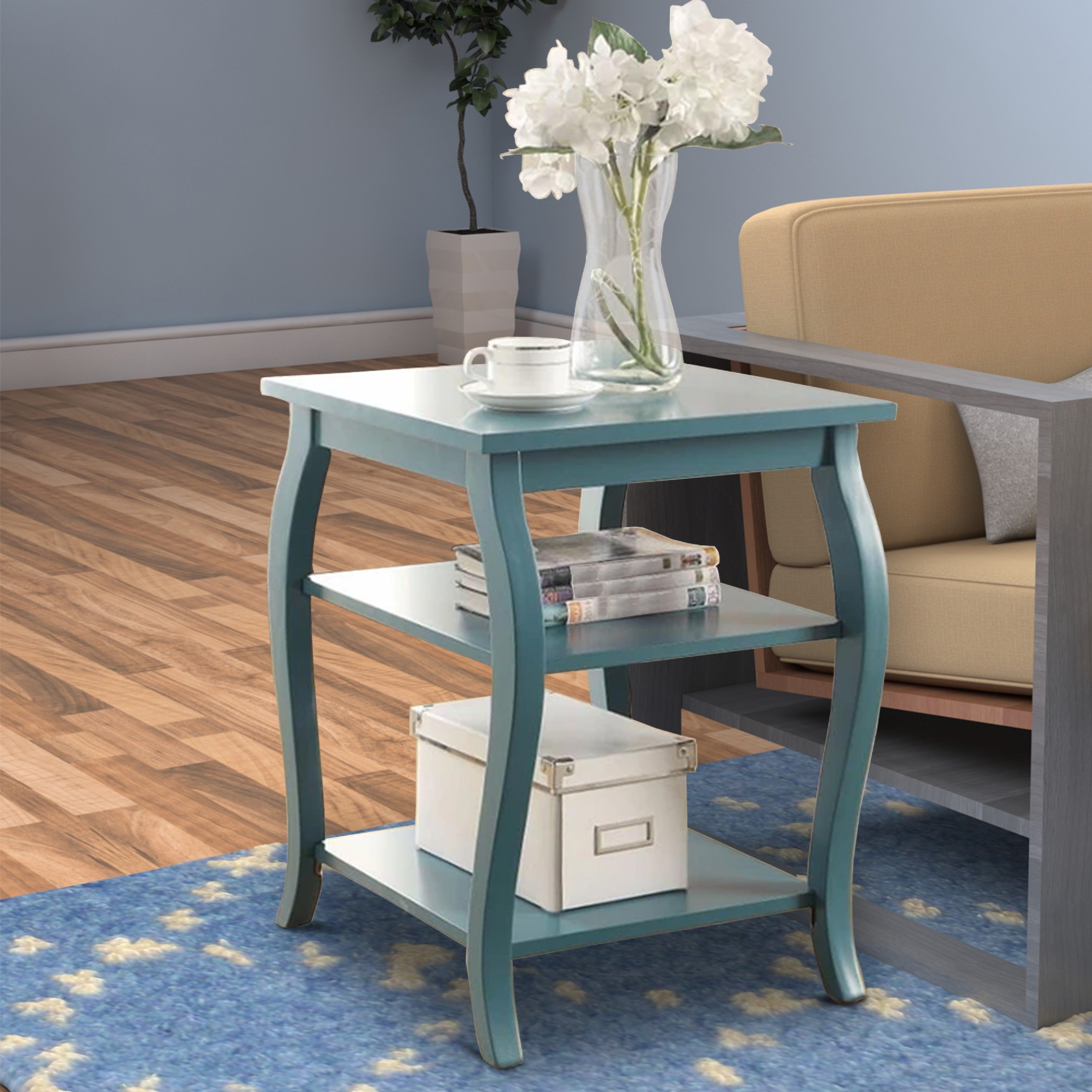 ACME Becci End Table, Teal