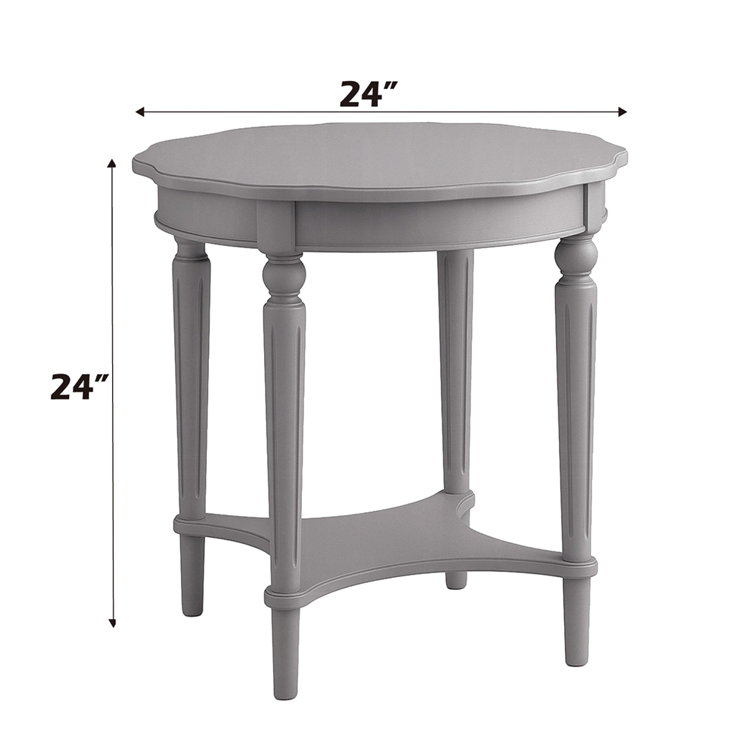 ACME Fordon End Table, Antiqued Slate