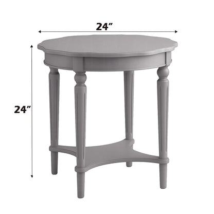 ACME Fordon End Table, Antiqued Slate