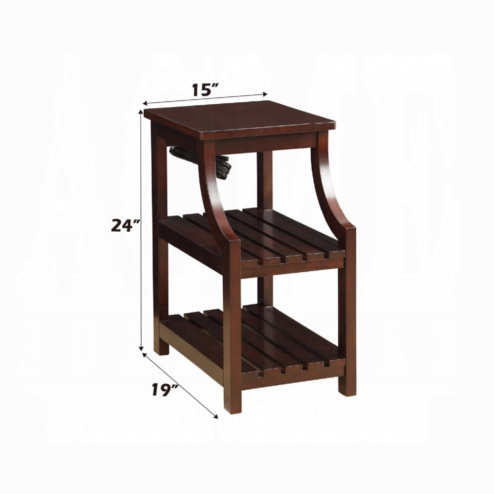 ACME Modish Side Table (USB), Espresso