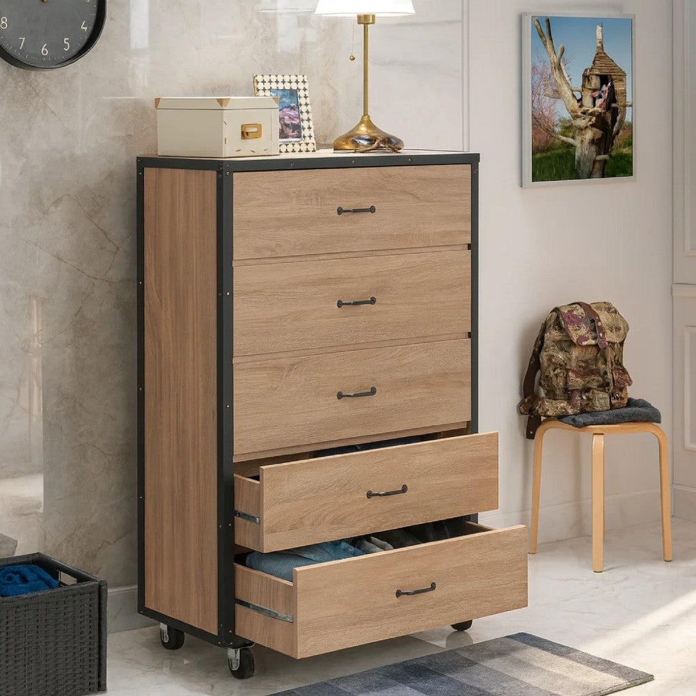 ACME Wooden Chest, Weathered Light Oak Brown
