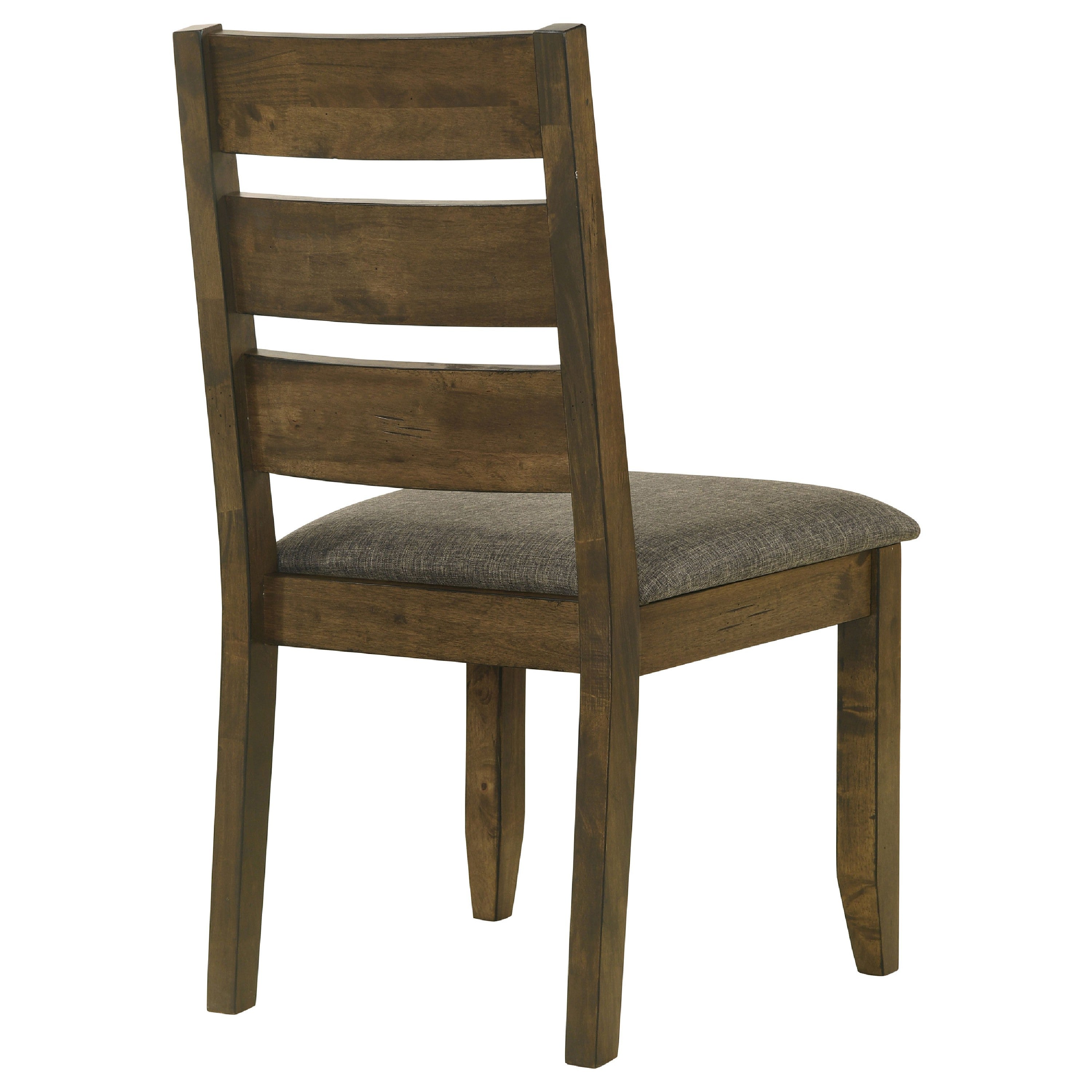 Coaster Wooden Ladder Back Dining Chairs, Knotty Nutmeg & Brown, Set of 2
