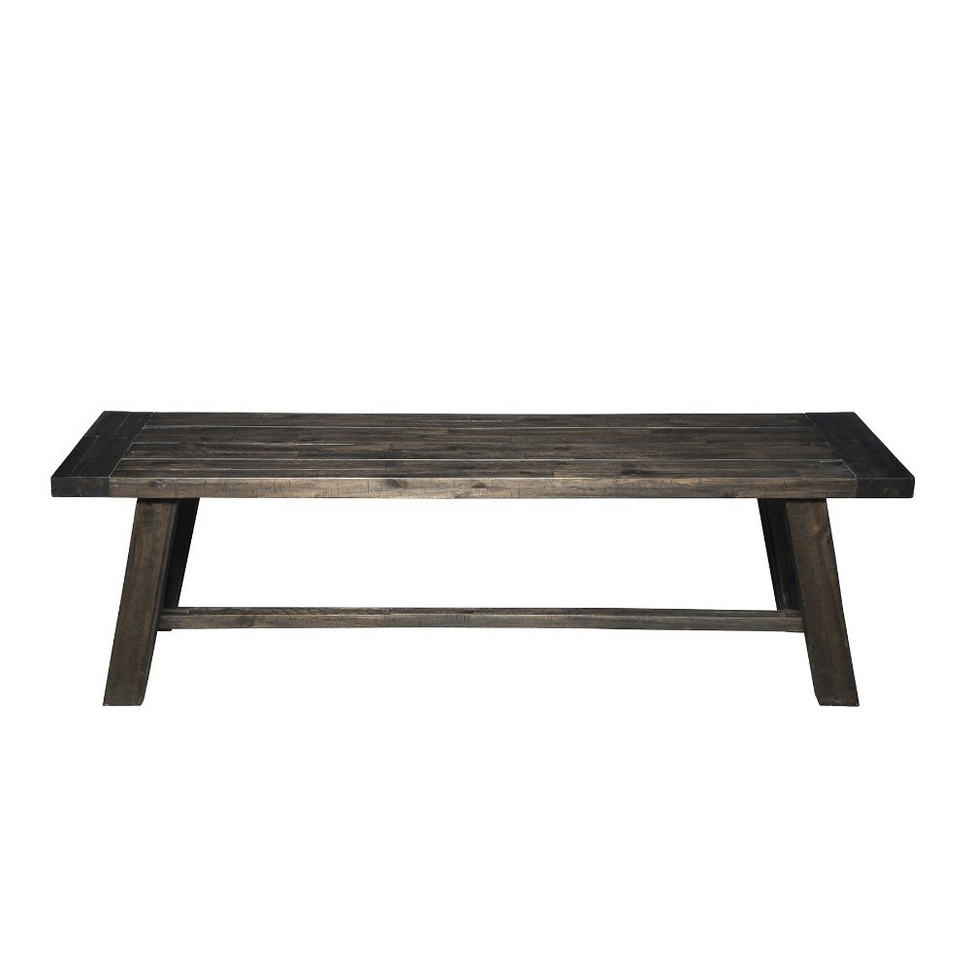 Alpine Furniture Transitional Style Bench In Acacia Wood Gray