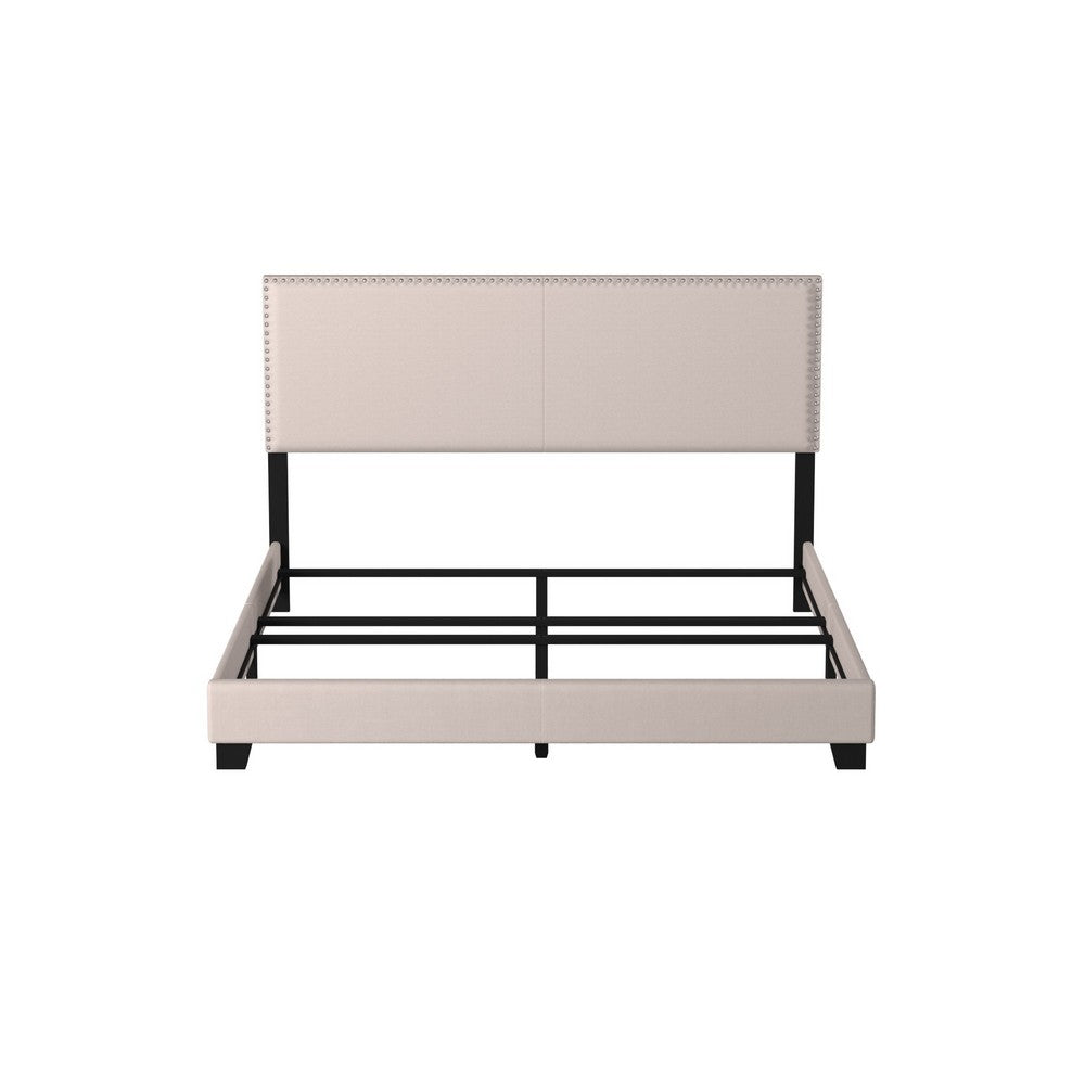 Coaster Ivory Upholstered Eastern King Bed