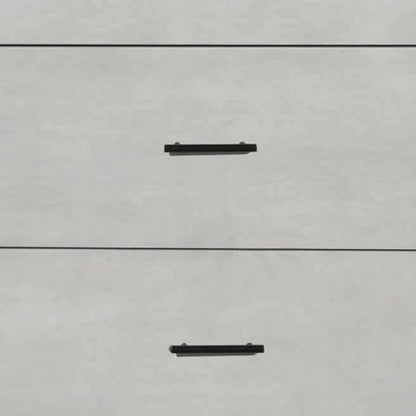 Benjara 3 Drawer Mid Century Modern Wooden Chest with Splayed Legs, Small, Gray