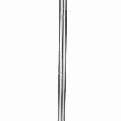 Benjara 3 Way Torchiere Floor Lamp With Frosted Glass Shade And Stable Base, White
