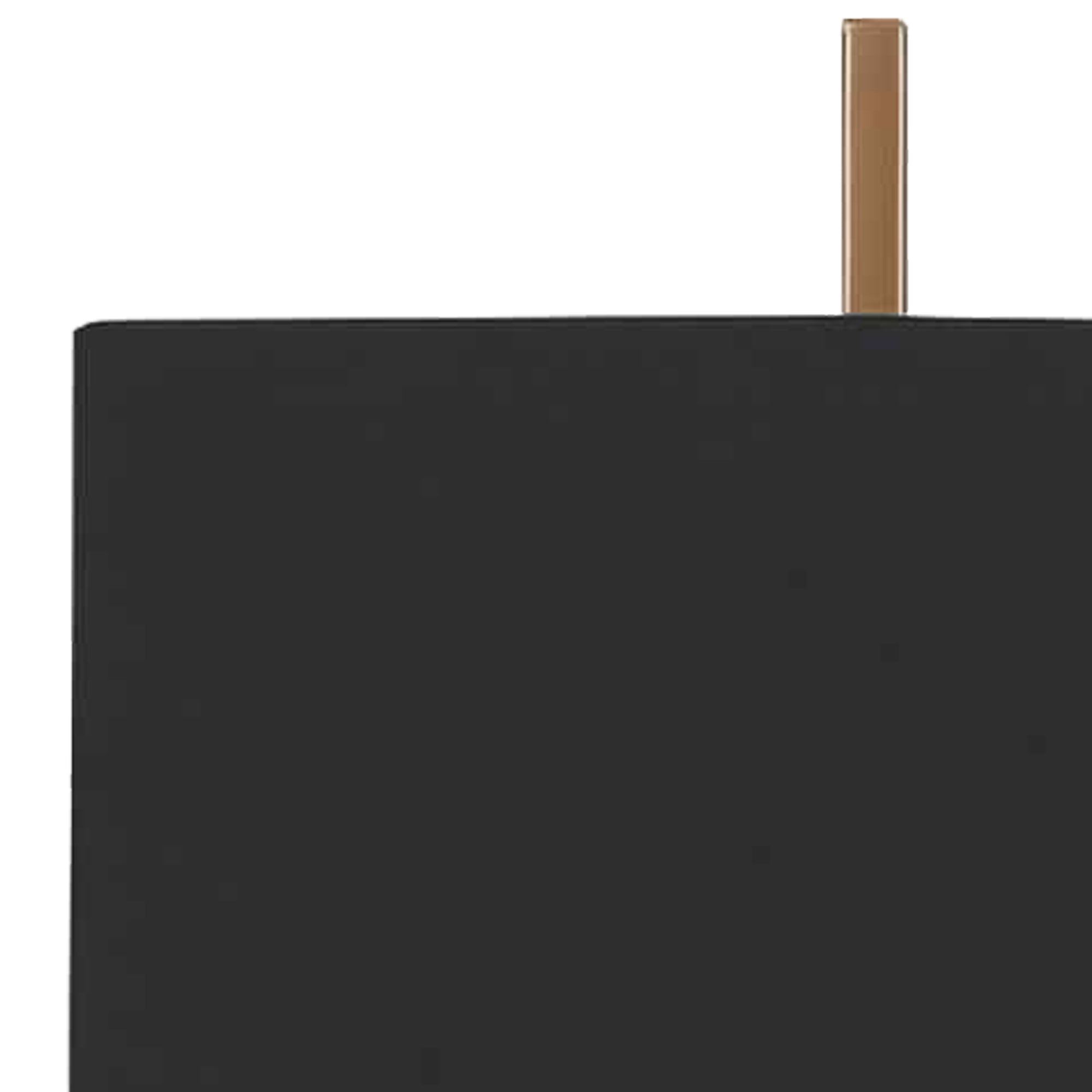 Benjara U Shaped Metal Body Table Lamp With Marble Base, Gold And Black