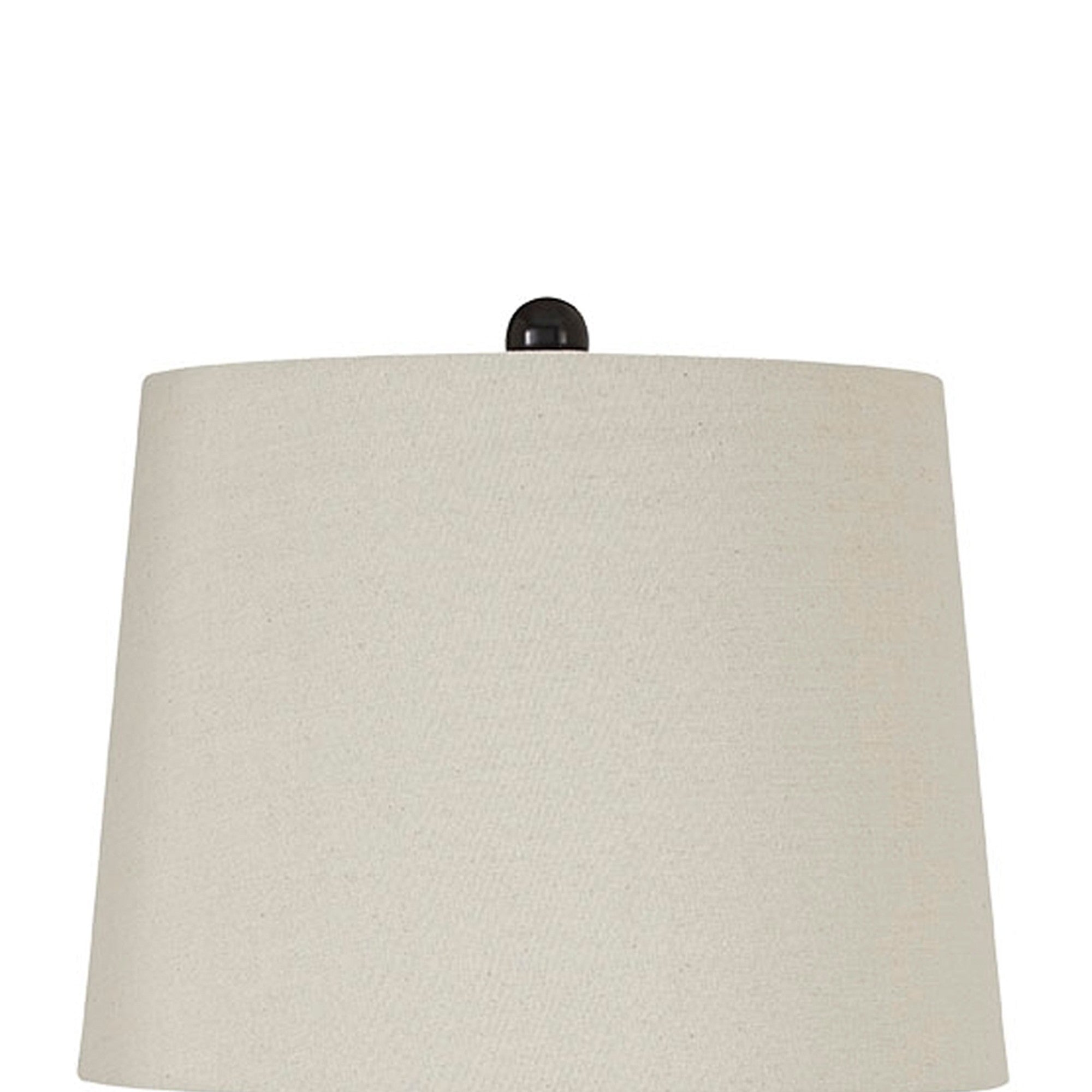 Benjara Metal Table Lamp with Turned Pedestal Base, Set of 2, Bronze