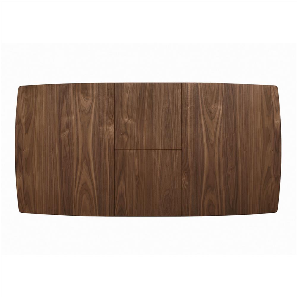 Benjara 30 Inch Mid Century Modern Wooden Dining Table, Brown