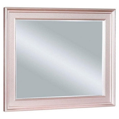 Benjara 64 Inch Contemporary Style Wooden Frame Mirror, Rose Pink