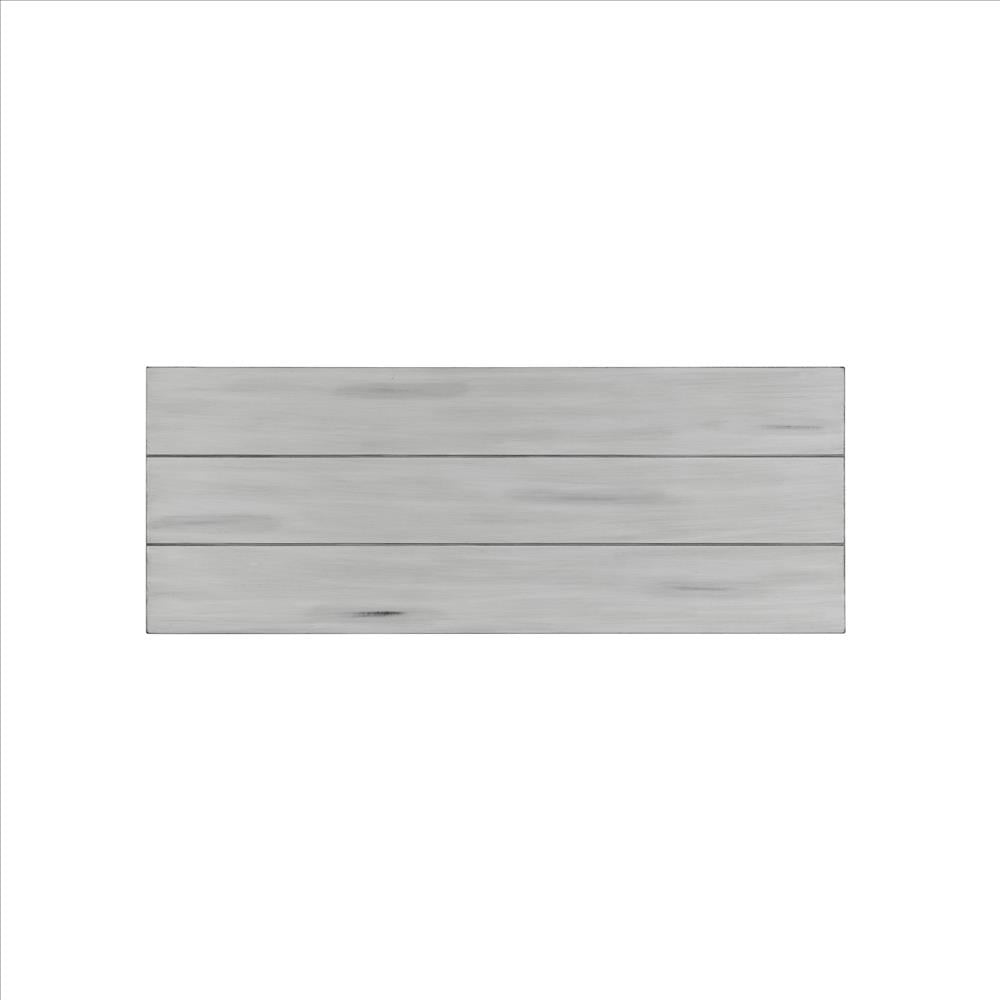 Benjara 2 Shelf Wooden Entryway Table With X Shaped Accent, White