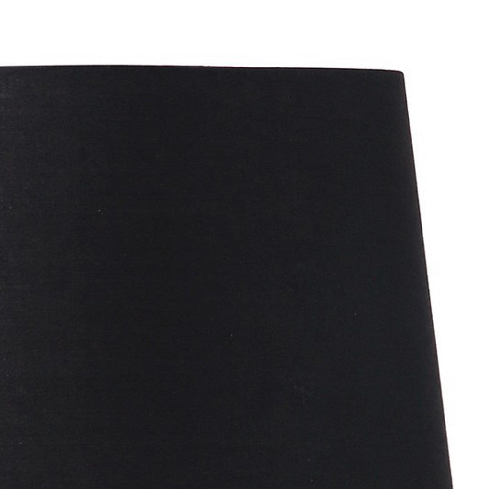 Benjara Table Lamp with Tripod Metal Base, Black And Gold