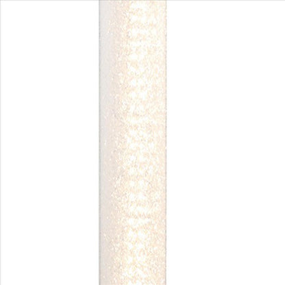 Benjara Column Style Floor Lamp with Sandrock Acrylic Tube, Clear