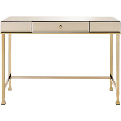 Benjara Rectangular Storage Writing Desk, Pink