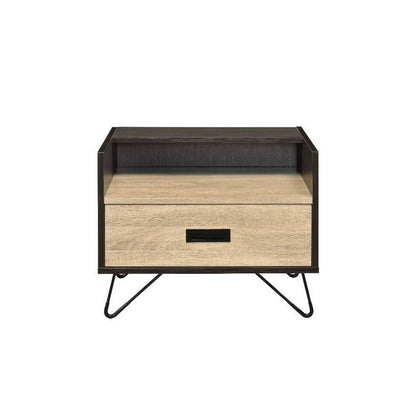 Benjara Accent Table Possessing Metal Leg with Tip