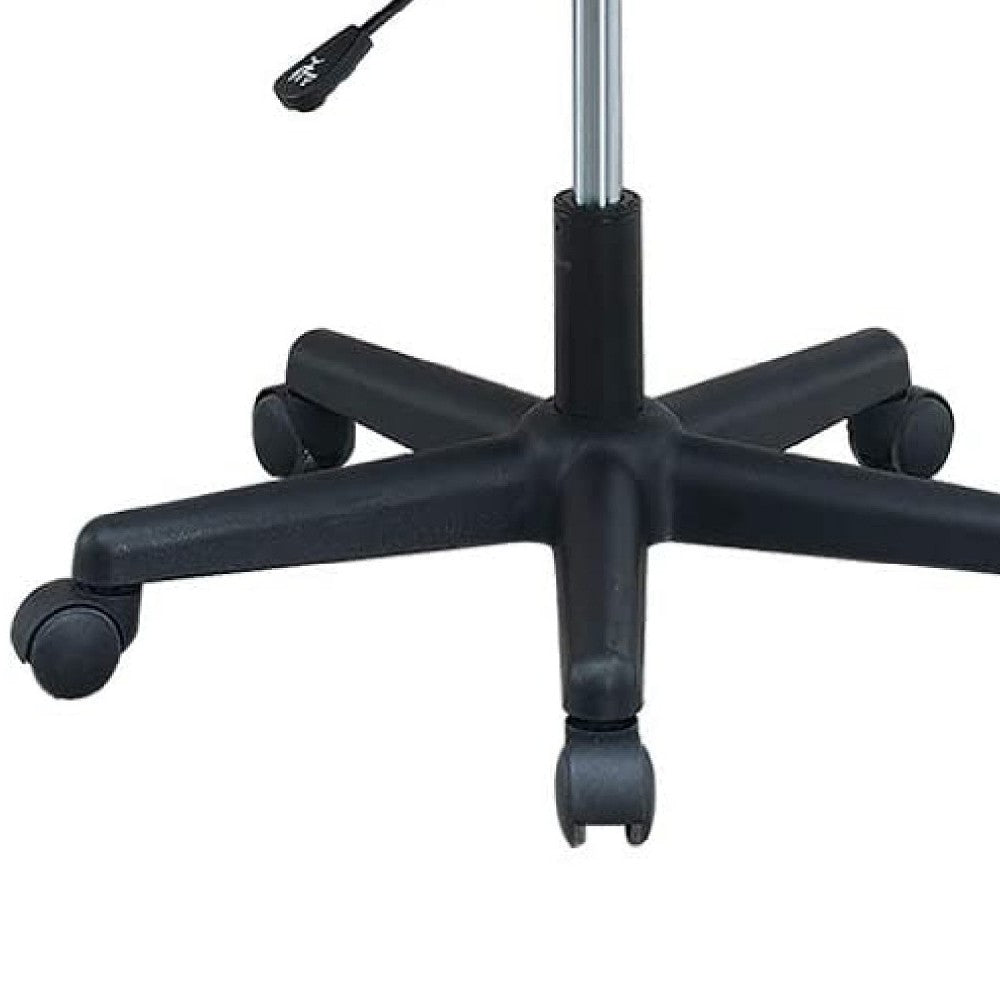 Benjara Office Chair with Curved Mesh Back And Adjustable Height, Black