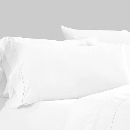 The Urban Port Minka 4 Piece Twin Bed Sheet Set, Soft Antimicrobial Microfiber, White