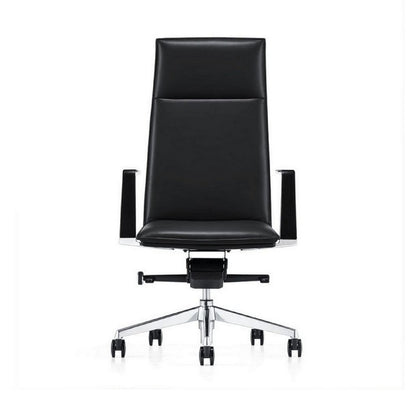Benjara Cid 27 Inch Modern Swivel Office Chair, Tall Back, Reclining, Dark Gray