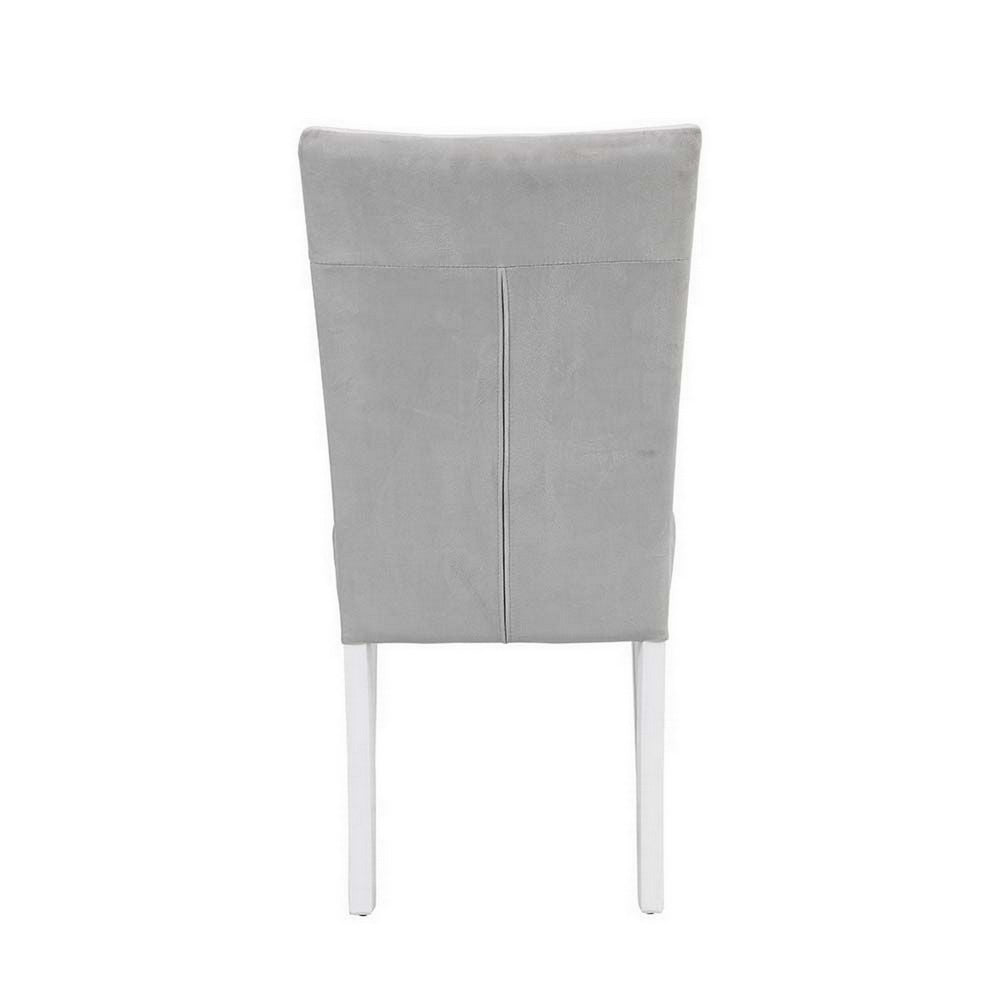 Benjara 22 Inch Wood Dining Chair, Metal Scroll Accent, Set of 2, Rustic Brown
