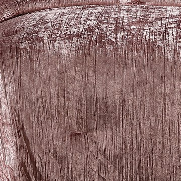 Benjara Jay 2 Piece Twin Comforter Set, Polyester Velvet, Deluxe Texture, Pink