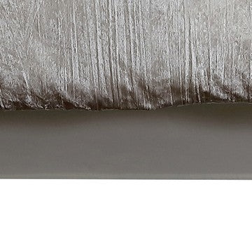 Benjara Jay 7 Piece Queen Comforter Set, White Polyester Velvet Deluxe Texture
