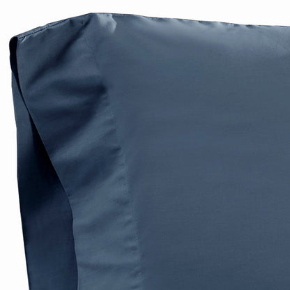 The Urban Port Ivy 4 Piece King Size Cotton Ultra Soft Bed Sheet Set, Prewashed, Dark Blue