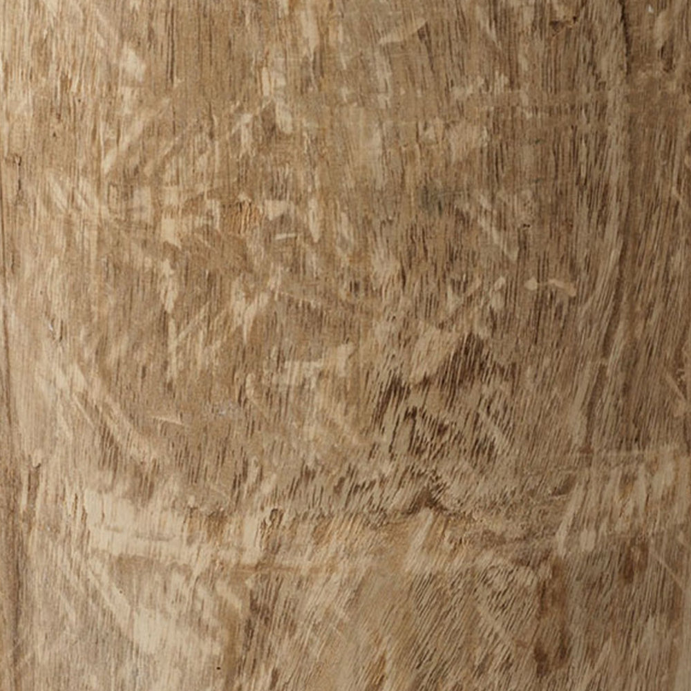 Benjara 18 Inch Modern Side End Table, Tree Log Design, Paulownia Wood, Natural