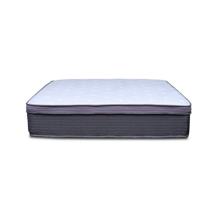 Benjara Cari 12 Inch Hybrid Queen Size Mattress, Cool Gel Memory Foam, Pocket Coil