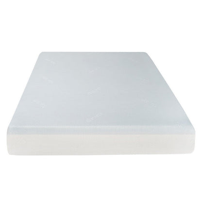 Benjara Que 6 Inch Twin Size Memory Foam Mattress, Gel Infused, Fabric Upholstery