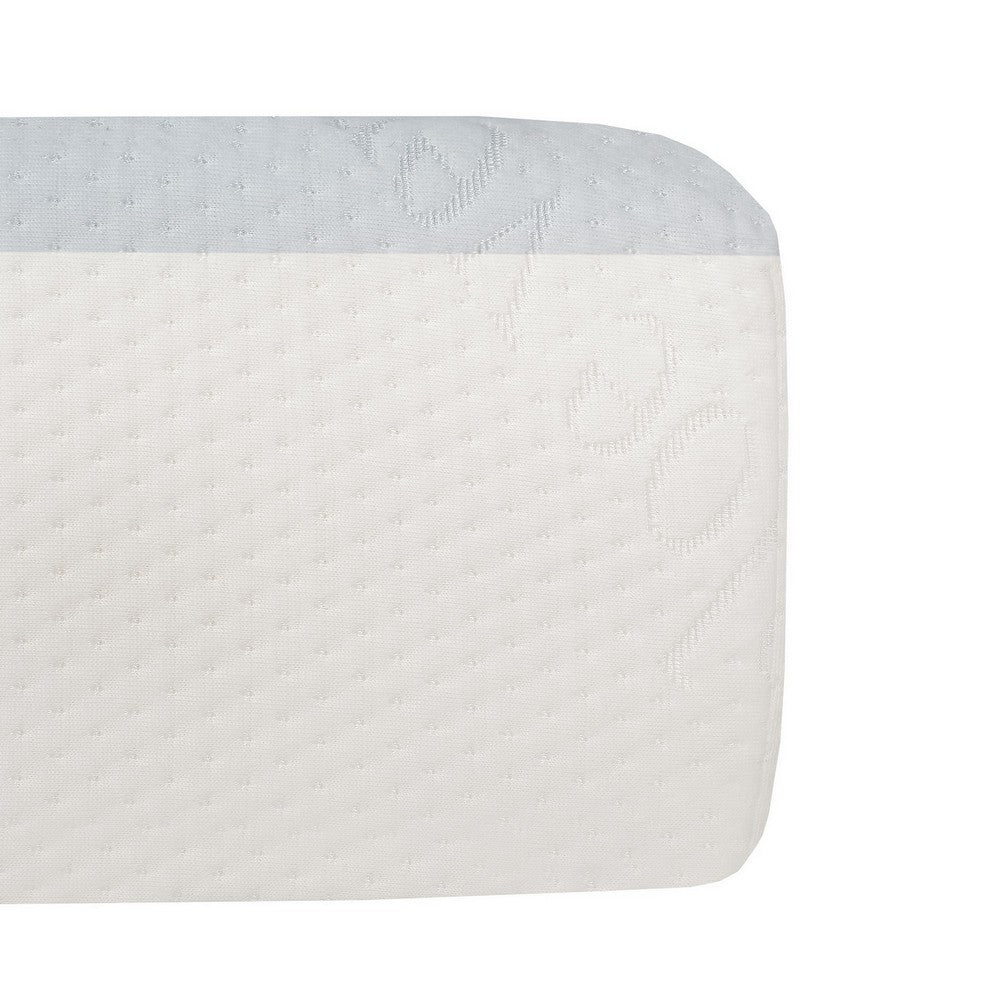 Benjara Que 6 Inch Twin Size Memory Foam Mattress, Gel Infused, Fabric Upholstery