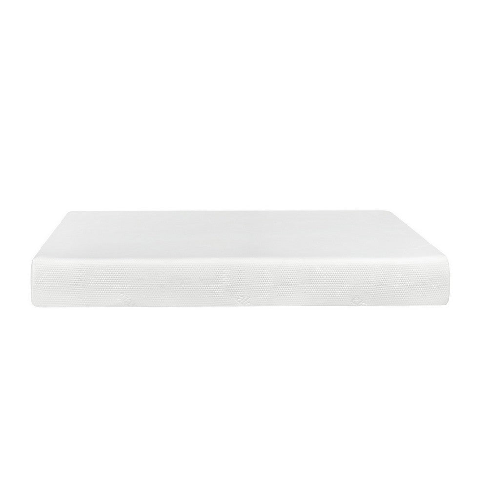 Benjara Bree 10 Inch Plush XL Twin Size Mattress with Gel Foam, Aloe Vera Infused