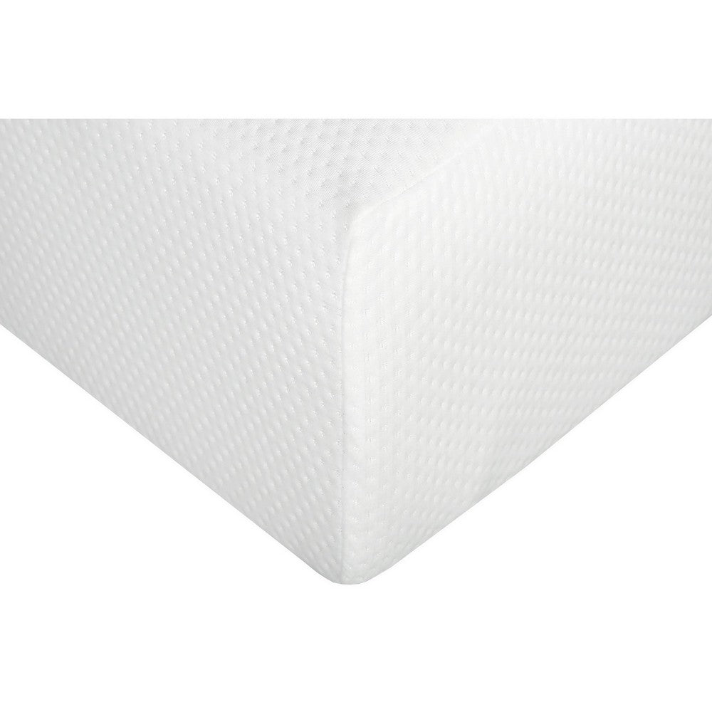 Benjara Bree 10 Inch Plush XL Twin Size Mattress with Gel Foam, Aloe Vera Infused