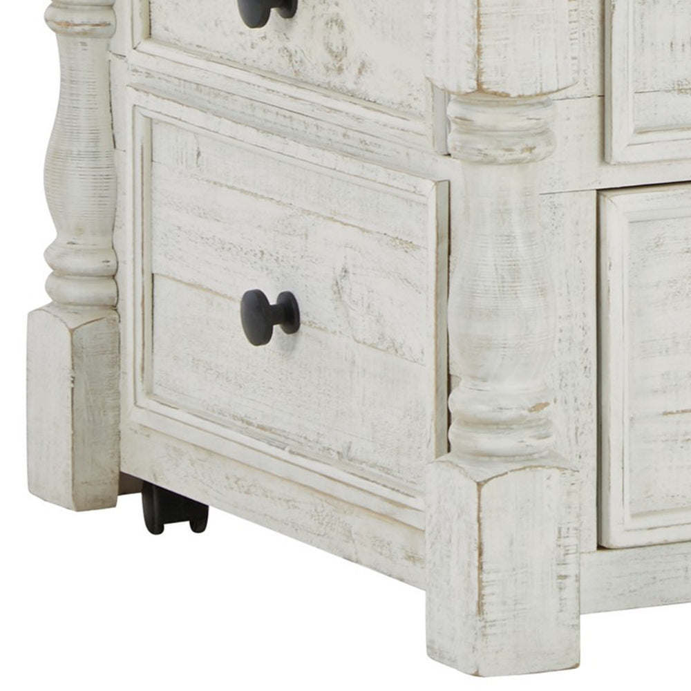 Benjara 46 Inch Rectangular Lift Top Coffee Table, Faux Drawer Front, White, Brown