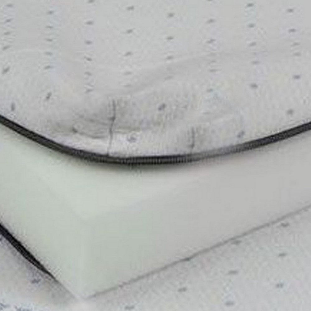 Benjara Neko 2 Inch California King Mattress Topper, Soft NU TEX Polyurethane Foam