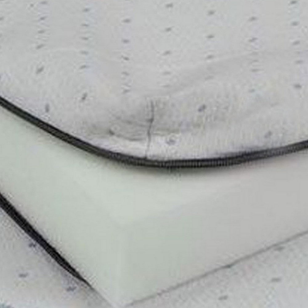 Benjara Neko 2 Inch Plush King Size Mattress Topper, Soft NU TEX Polyurethane Foam