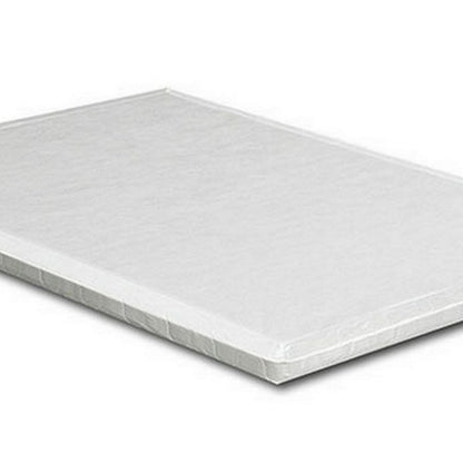 Benjara Amo 2 Inch King Size Bunkie Board Mattress Foundation with Slats, Foam