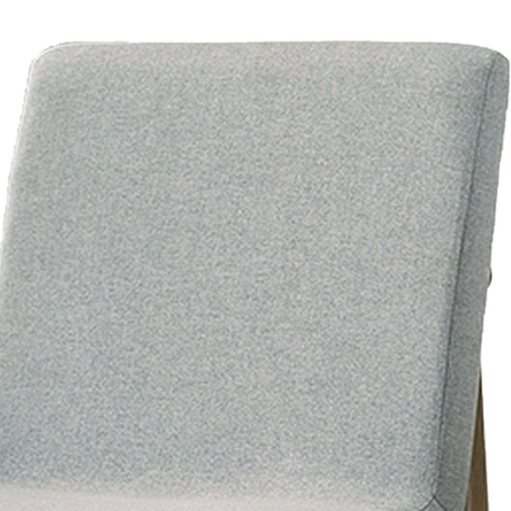 Benjara 19 Inch Dining Chair, Set of 2, Gray Fabric, Parson Style, Cushioned Seat