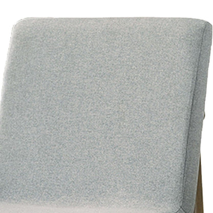 Benjara 19 Inch Dining Chair, Set of 2, Gray Fabric, Parson Style, Cushioned Seat
