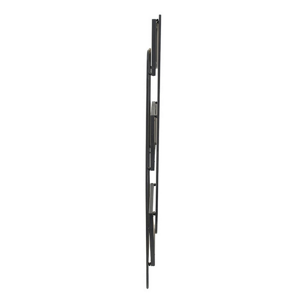 Benjara 32 Inch Shelving Unit, Black Curved Iron Frame, Three Fir Wood Shelves