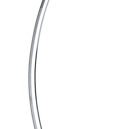 Benjara 34 Inch Table Lamp, Modern Accent Swing Arm, LED Light, Round Chrome Base