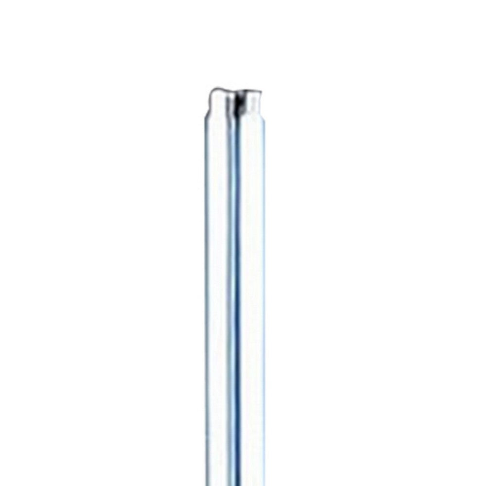 Benjara Fizo 25 Inch Table Lamp, Sleek Design, LED Light, Touch Switch, Silver